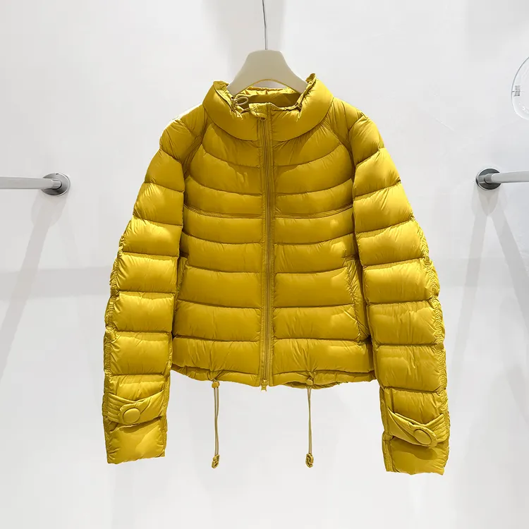 浅娅90白鸭绒排骨服羽绒服女短款冬季外套2025新款立领羽绒衣冬装