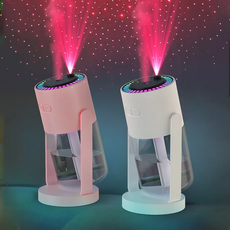 新款星空投影加湿器 USB超声波车载空气加湿器家用补水雾化器