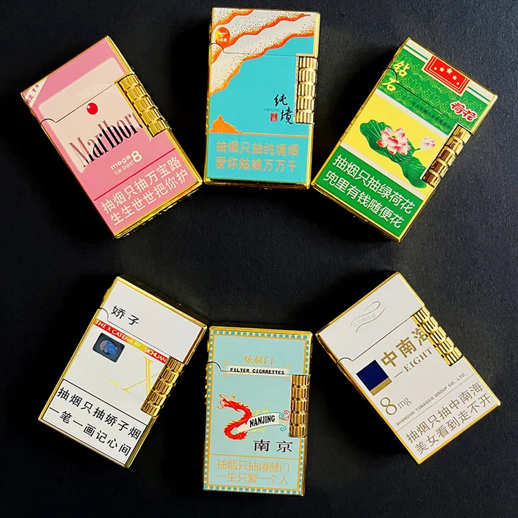 高档朗声打火机网红个性创意清脆钢音侧滑砂轮式金属点火器送朋友