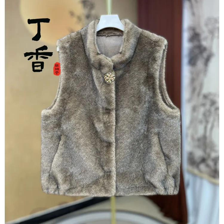 529高端重磅双面穿提花时尚百搭经典高级马甲精品