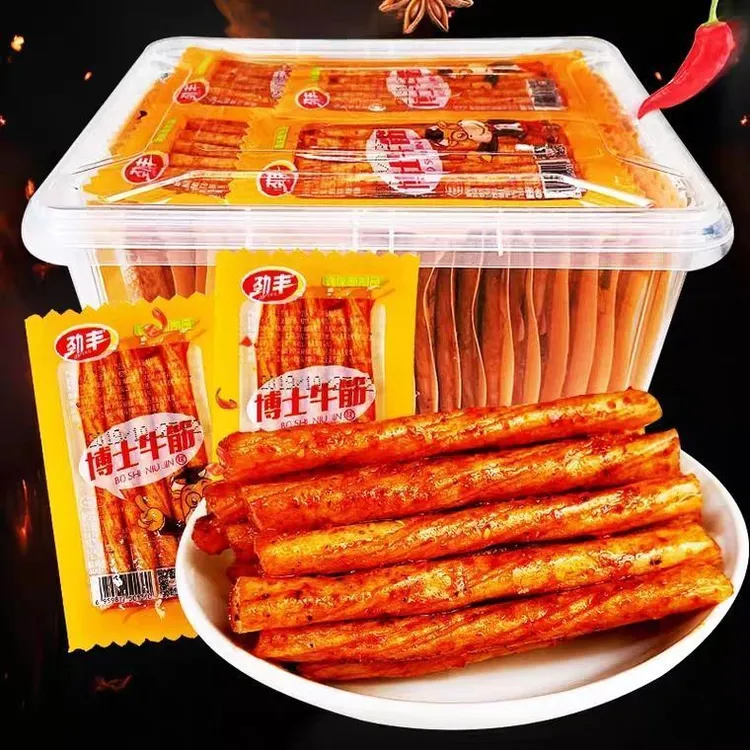 劲丰博士牛筋辣条8090儿时怀旧零食校园5毛麻辣面筋板筋小吃辣片