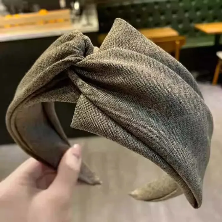 高颅顶显脸小发箍网红2025年新款韩国气质交叉宽边头箍压发夹发卡