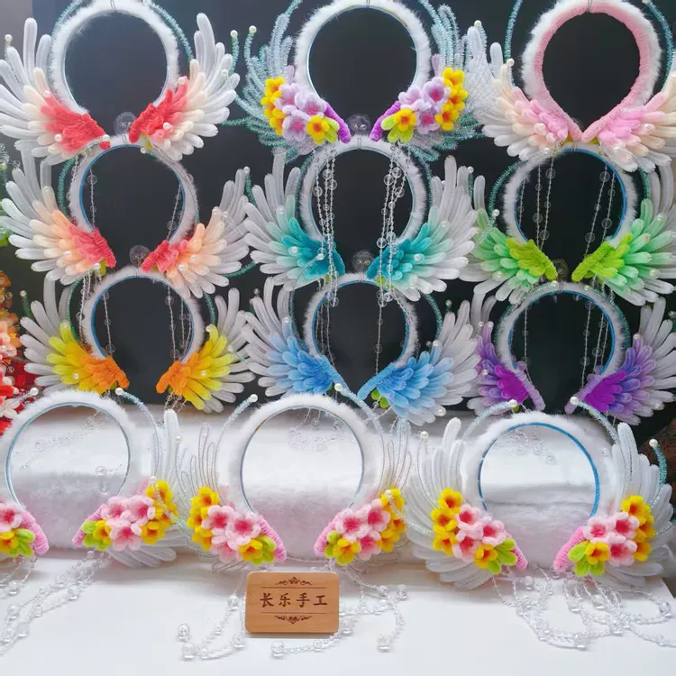 加密扭扭棒花环diy手工送朋友送闺蜜