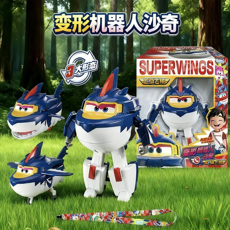【新品】超级飞侠第20季大号变形机器人沙奇黑金小子小飒昊昊玩具