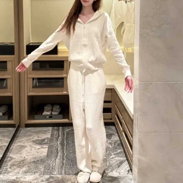 网红洋气炸街运动套装女2025年春秋新款连帽卫衣外套阔腿裤两件套