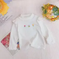 【Dannirabbit】女童韩系甜美三朵小花德绒上衣.D-FC183