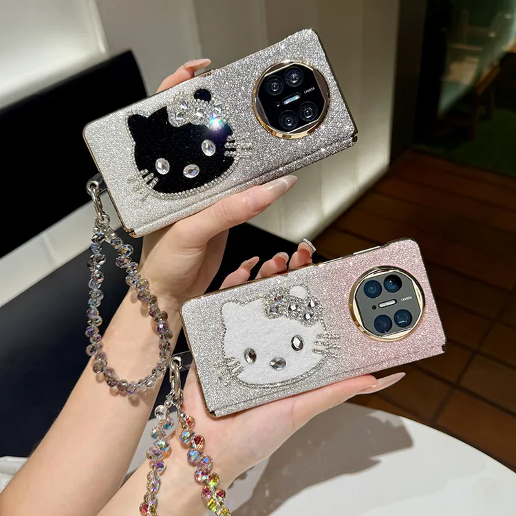 适用华为matex5手机壳折叠屏中轴新款x6典藏版x3创意时尚皮纹女款