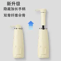 伸缩手柄超轻迷你五折便携雨伞黑胶小巧遮阳伞晴雨两用太阳伞