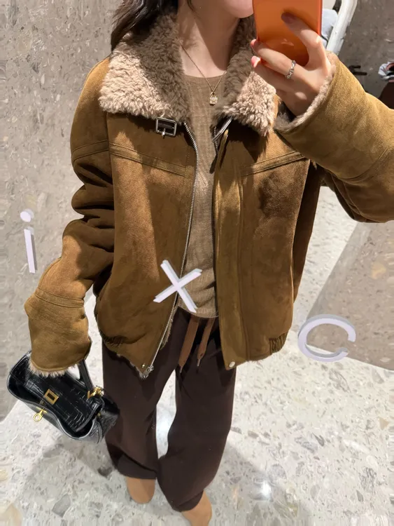 BIG WHITE REMADE“人生款”100羊毛法式奢感风时尚短外套FW1118