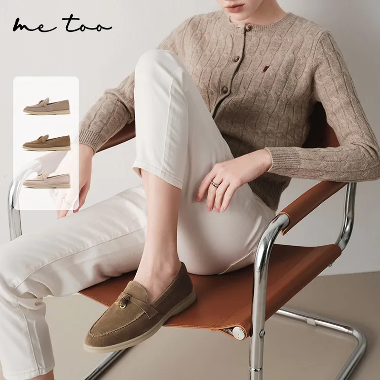 密菟25新款经典小众时尚休闲真皮乐福平底舒适软底百搭透气