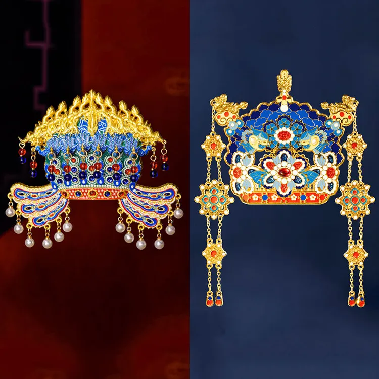 孝端皇后九龙九凤国博凤冠金属AR冰箱贴故宫文创纪念品