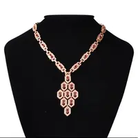 2312【香港联邦】18K金镶嵌红宝石百搭项链