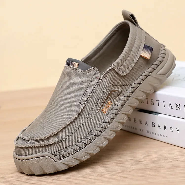 老北京布鞋宽脚加肥加大码47 48码宽松休闲软底帆布鞋春秋爸爸鞋