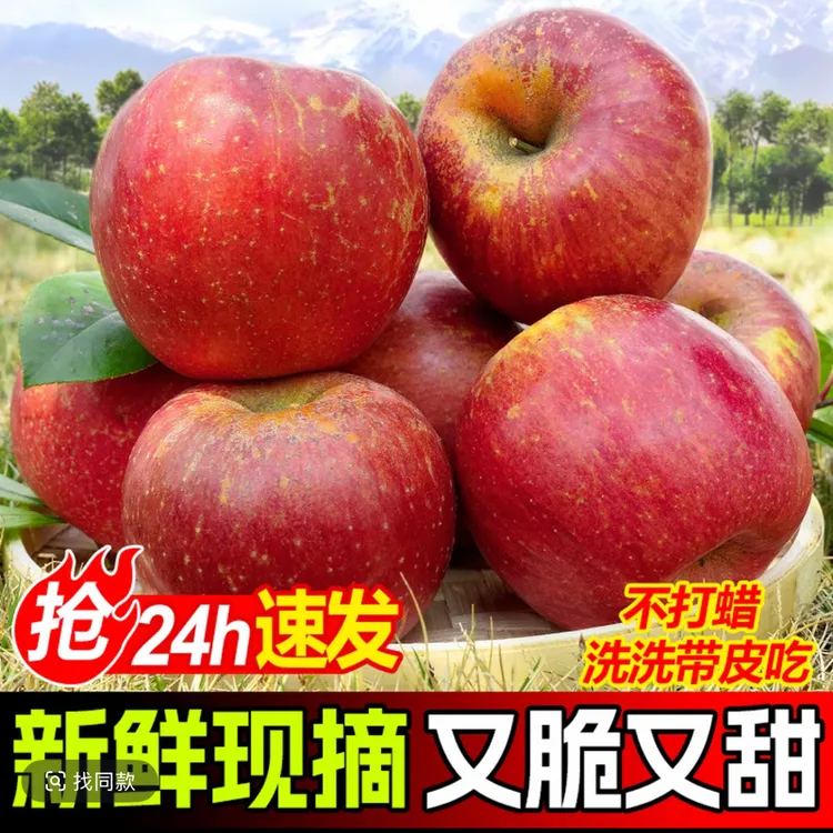 云南昭通丑苹果新鲜现摘脆甜多汁水果9斤产地直发
