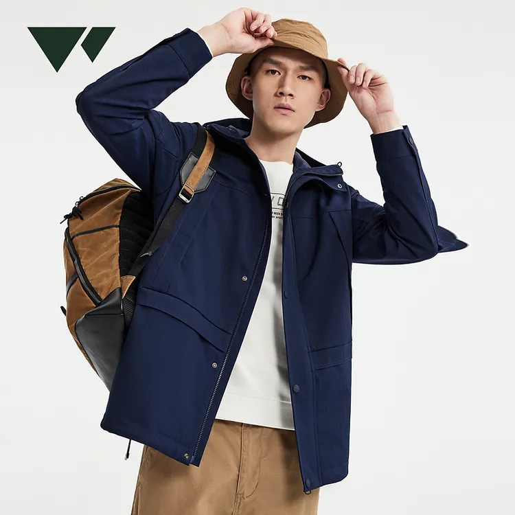 【防泼水】七匹狼官方正品秋季新款百搭时尚通勤休闲连帽单夹克1649