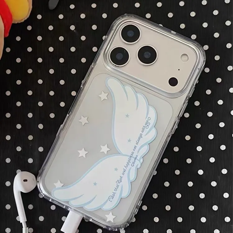 星星翅膀适用苹果17手机壳13/14ProMax卡通iPhone16/INS风17P