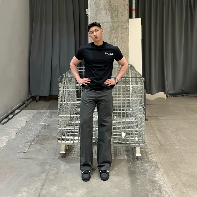 美式复古水洗做旧工装裤春秋款基础通勤直筒休闲裤cleanfit长裤