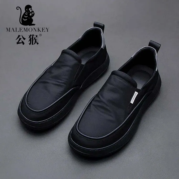 公猴男鞋夏季新款懒人套脚厚底百搭乐福鞋男士舒适休闲一脚蹬FU25