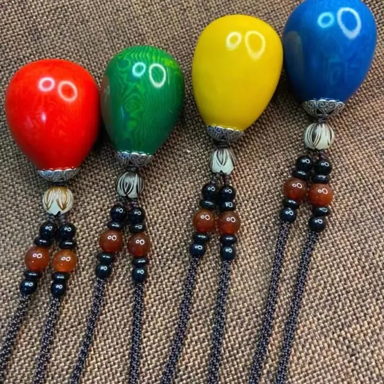 经典古风佛心果（可做勃挂毛衣吊坠链饰品百搭）彩色七彩菩提果