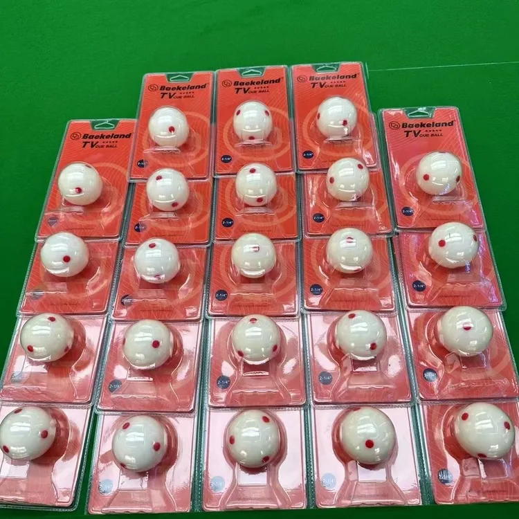 贝克兰德独立包装母球，六红点白球5.72CM打台球台球礼物桌球神器