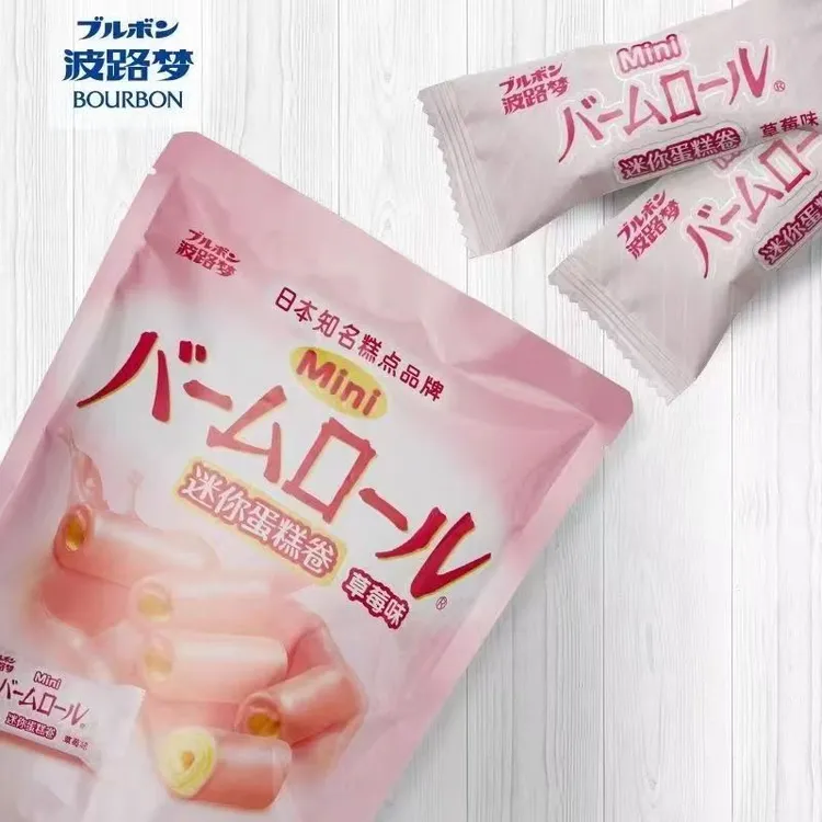 【到期25-10-15】5包波路梦迷你独立包装蛋糕卷草莓味70g