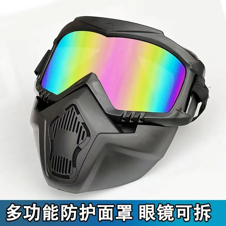 【LJL】防护面罩电焊面罩 户外防风防水面罩头戴式焊工防烤脸