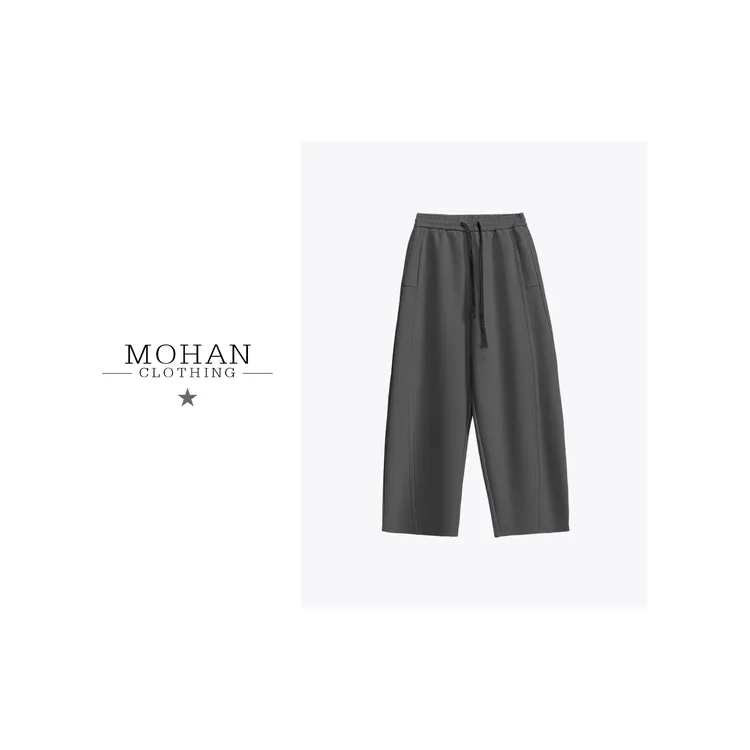 时尚百搭设计师简约宽松秋季女士运动休闲裤WF358
