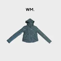 CMZW*灰调*小众极简显瘦立裁下摆弧度拉链帽衫JS-V-25092602