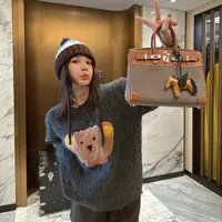 BETTER JOELAY-【暖绒泰迪】绵羊毛针织毛衣套头款个性慵懒风LL6373