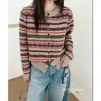 【费尔岛】肉桂粉女打底毛衣针织衫开衫显瘦外套Q6