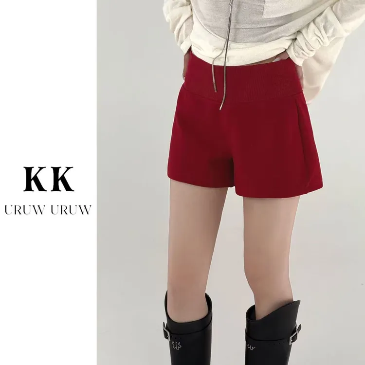 柯柯  【舒适主义】 百搭灰色美式休闲运动热裤K107