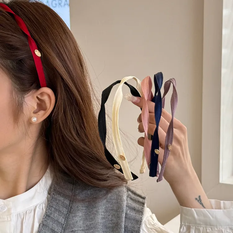 复古螺旋发箍女2025年 春夏新款小众设计感压发洗脸头箍高级感发