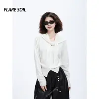 【FLARE SOIL】（现货）秋冬针织开衫毛衣V领修身显瘦开衫 T4648A