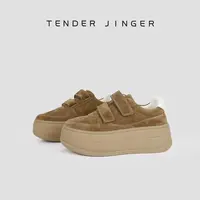 Tender Jinger厚底魔术贴反绒休闲鞋M250855