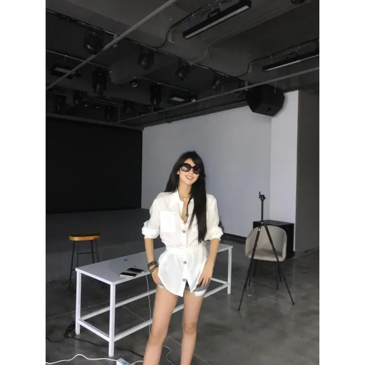 *尹千金*【上东区老钱】81天丝19亚麻松弛老钱度假设计衬衫C257034