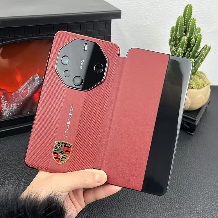 适用华为Mate70rs非凡大师手机壳新款智能视窗60rs磁吸翻盖皮套