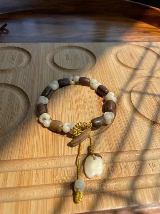 椰枣核棕榈籽混搭手串手绳棕榈树籽手串椰枣核手串