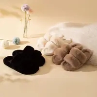 【FF9-8】开口棉拖鞋韩版时尚女士家居室内保暖