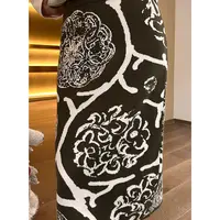 AME  翠虬盛唐裙    织物之美波普大丽花延展精织半裙ZD12BMHJ401