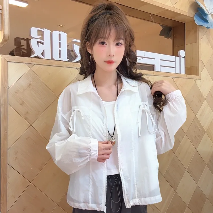 IEF/爱依服2025夏季新款简约纯色通勤气质百搭宽松薄款外套