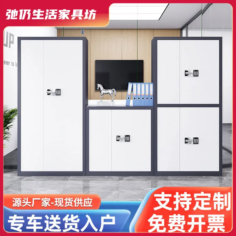 保密柜文件柜密码锁办公室密码柜资料柜加厚储物柜家用多层收纳柜