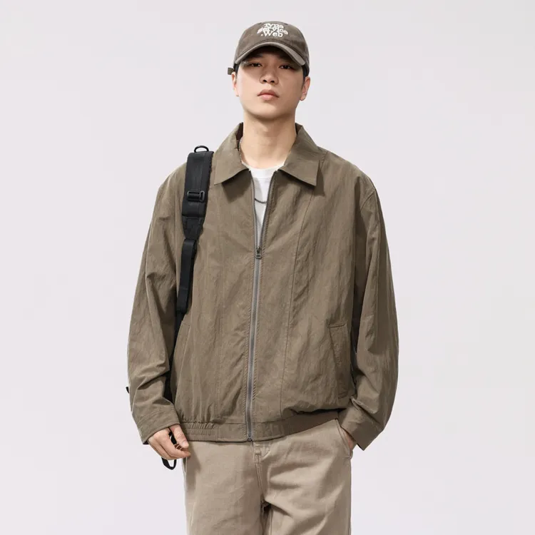 轻薄夹克外套男新款大码高端天丝冰感男士春夏季男款防晒外套外套