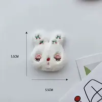 【安欣专属】5.5CM毛绒兔头手工装饰用品
