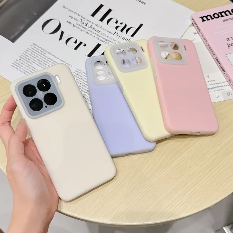 适用小米15果冻手机壳14液态硅胶全包镜头简约纯色保护壳防摔保护