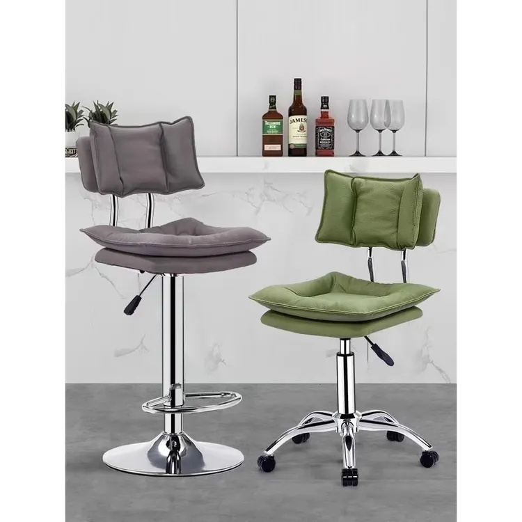 吧台椅高脚凳电脑椅子升降靠背实验室办公椅洽谈酒吧椅餐椅前台椅