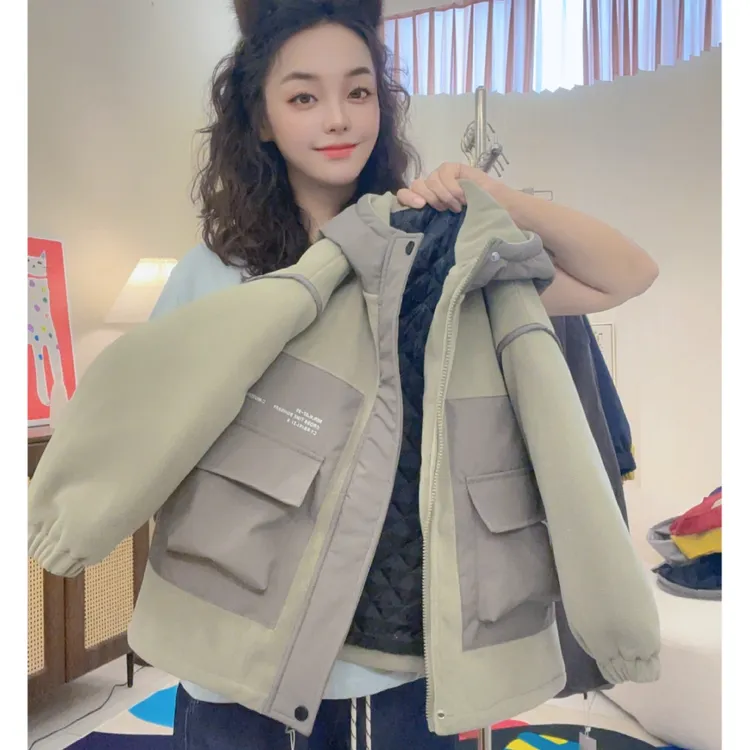 儿童男童冬装外套2025新款中大童帅洋气男孩秋冬款加绒奥利绒棉服