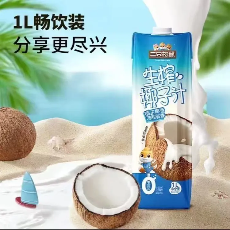 京东快递 三只松鼠椰子乳1L*12瓶