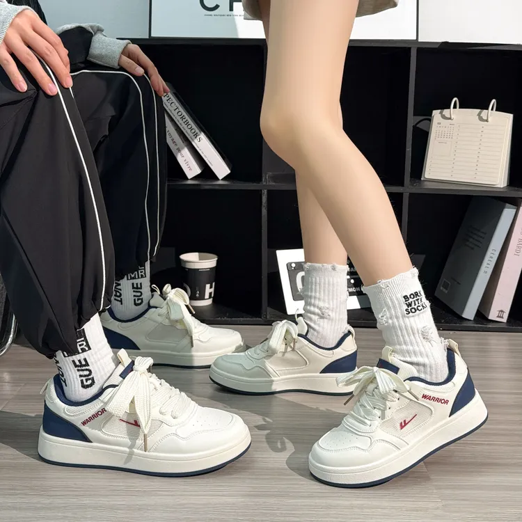 回力网面情侣小白鞋女2025夏季新款休闲板鞋厚底增高学生ins潮鞋