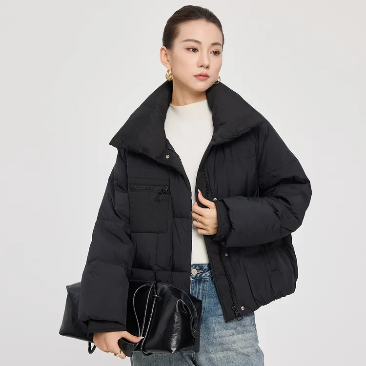 【羽绒服】冬季时尚百搭短款加绒加厚保暖女式外套GD958161