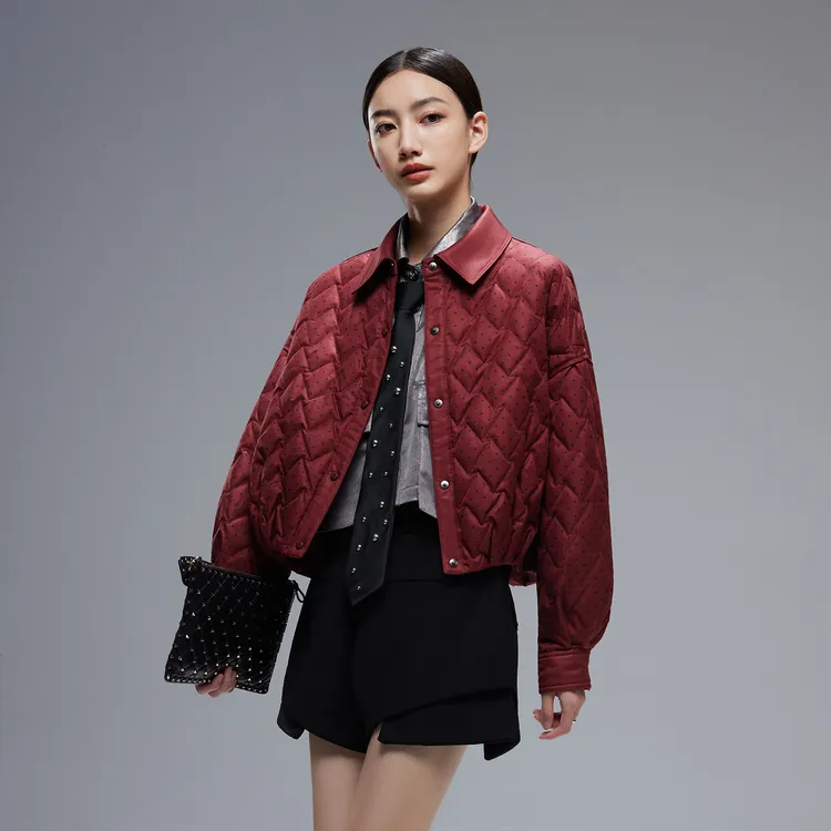 秋冬女新款保暖加厚白鹅绒羽绒服 D66662997